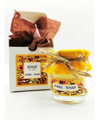 Bougie parfumée Ambre-Tonka...