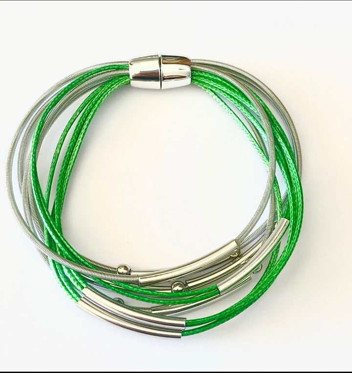 Bracelet Vert - Bulles de Savon