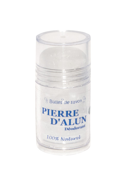 Pierre d'Alun en stick - Dodorant naturel - Bulles de Savon