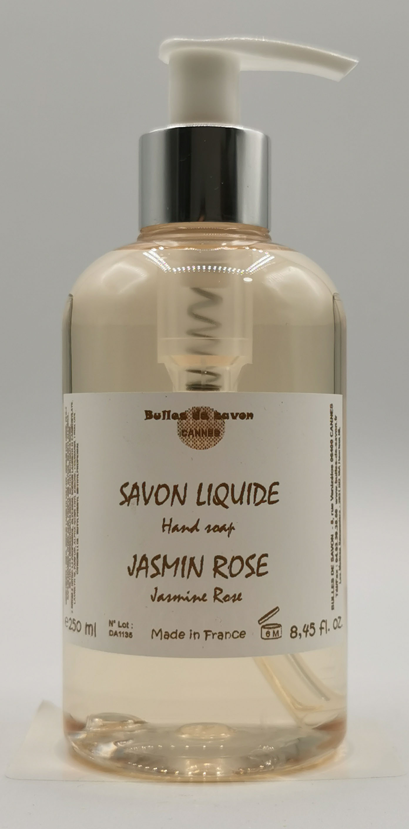 Savon liquide au Jasmin-Rose - Bulles de Savon