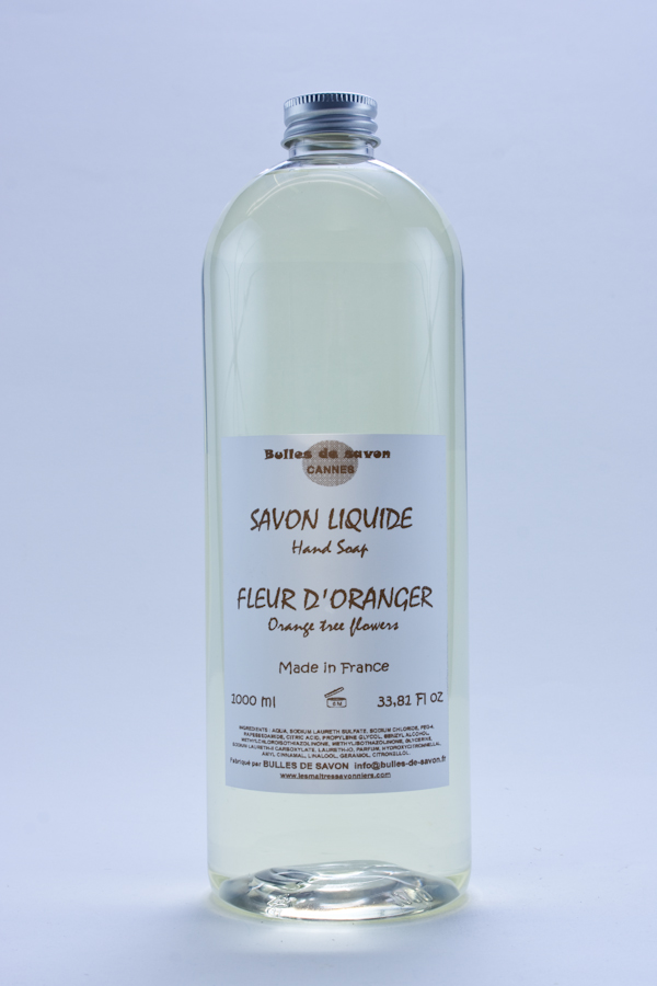 Recharge Savon liquide Fleur d'Oranger - Bulles de Savon